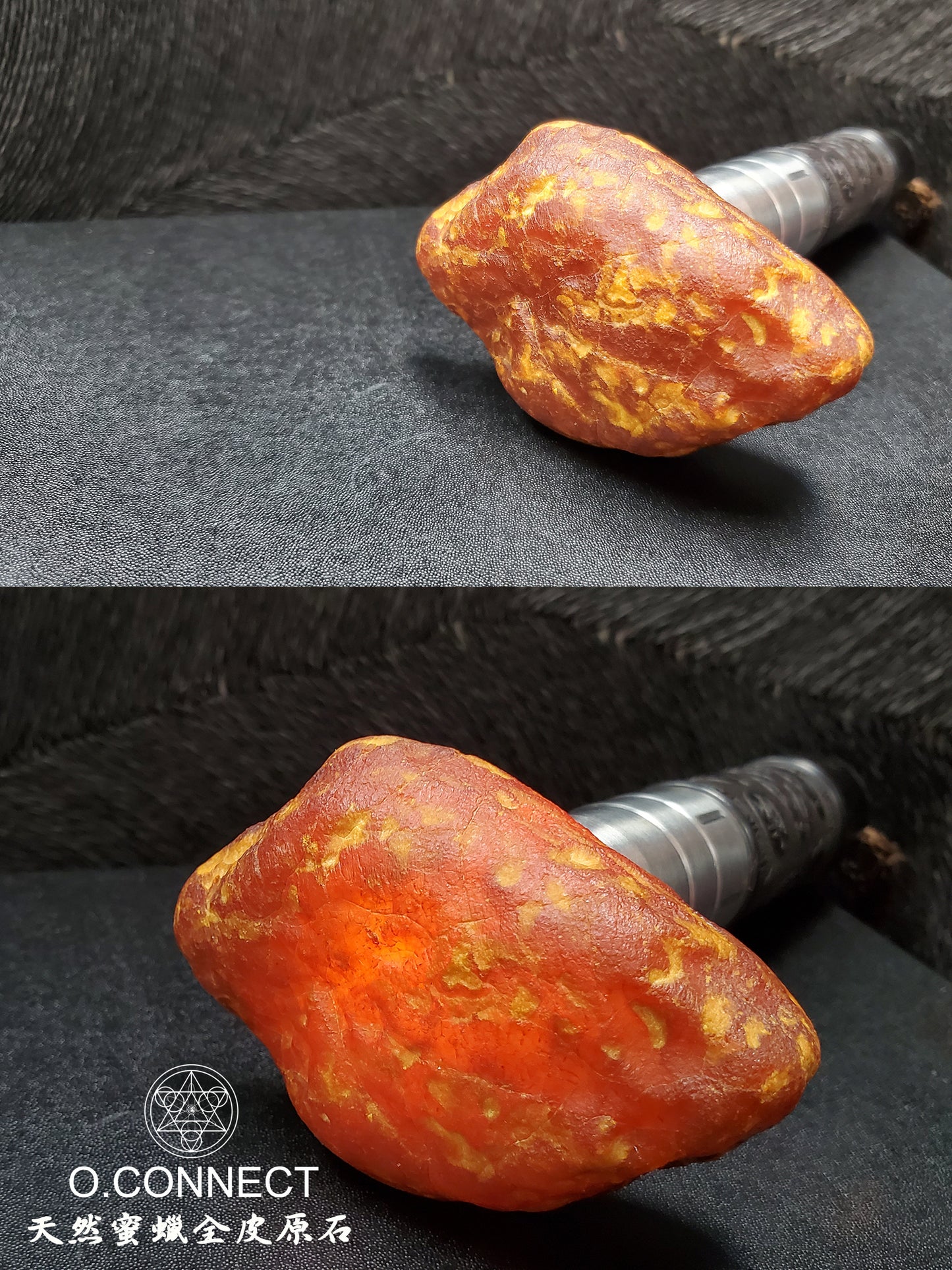 【天然蜜蠟原石】