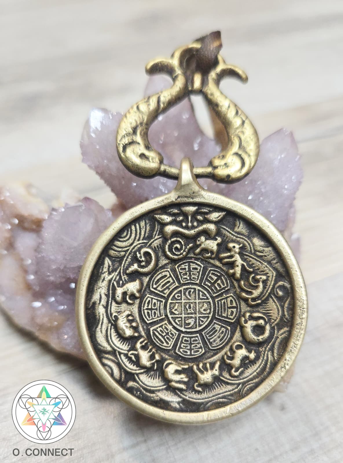 【九宮八卦雙魚牌】(青海支扎寺活佛開光)