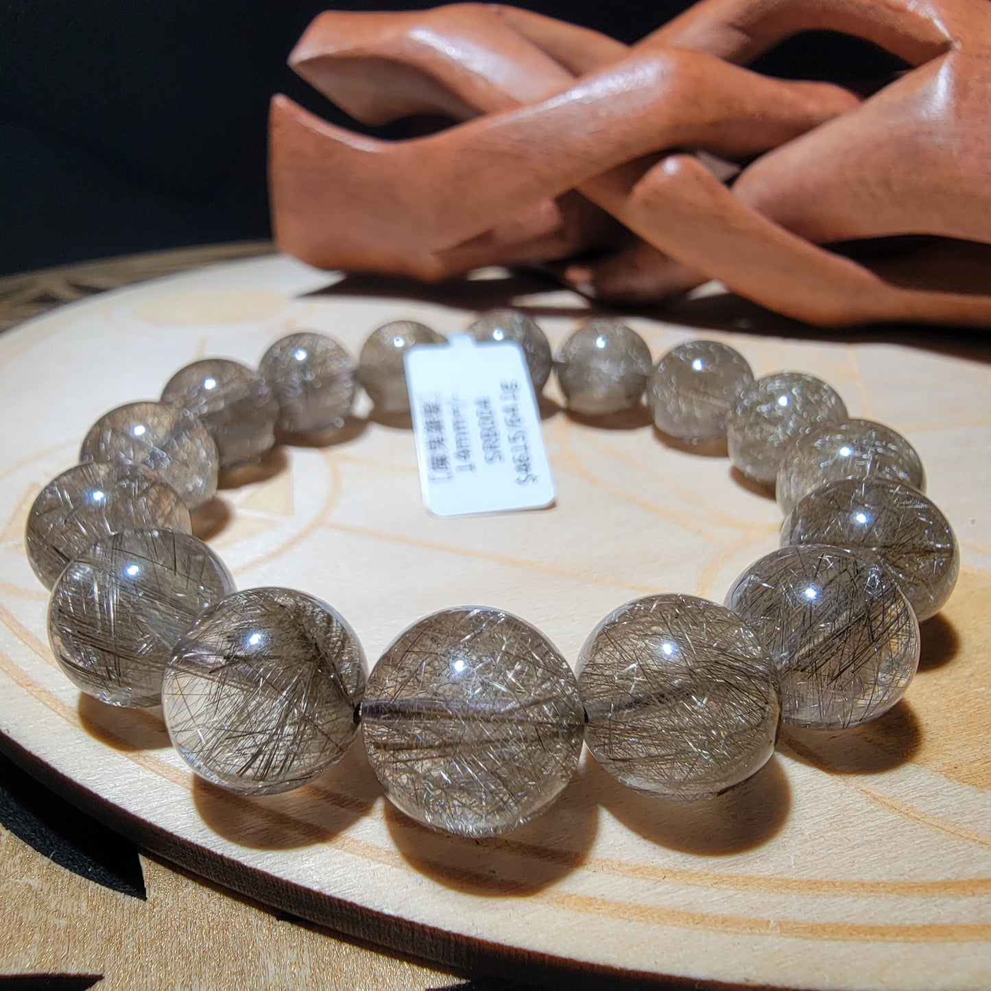 魔鬼銀髮晶手串