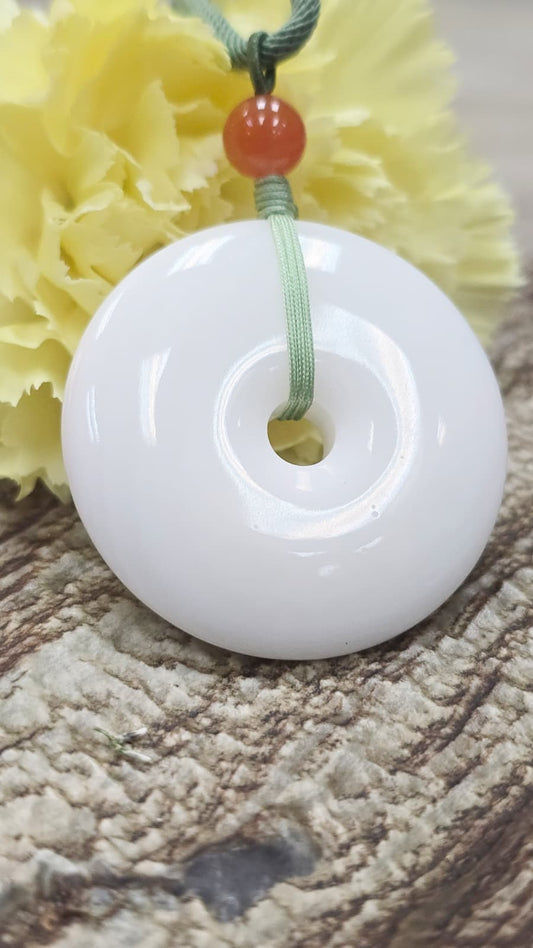 硨磲平安扣頸繩