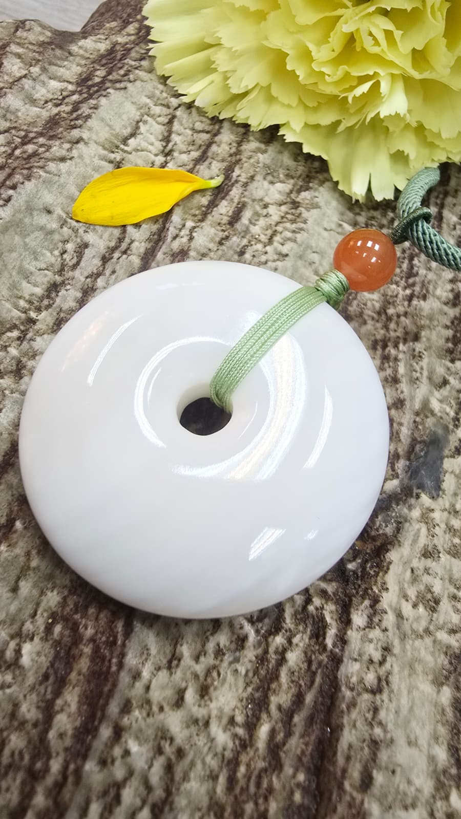 硨磲平安扣頸繩