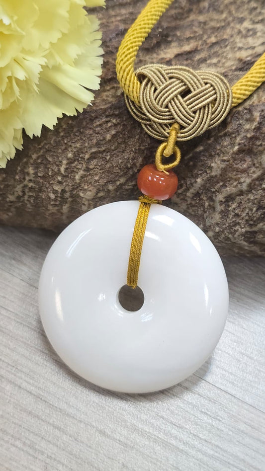 硨磲平安扣頸繩