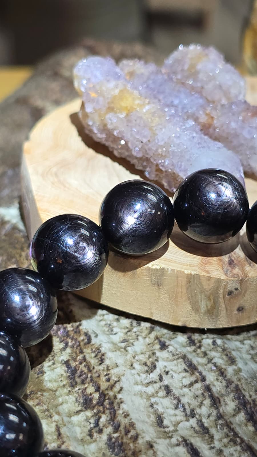 頂級十字星光金運石手串