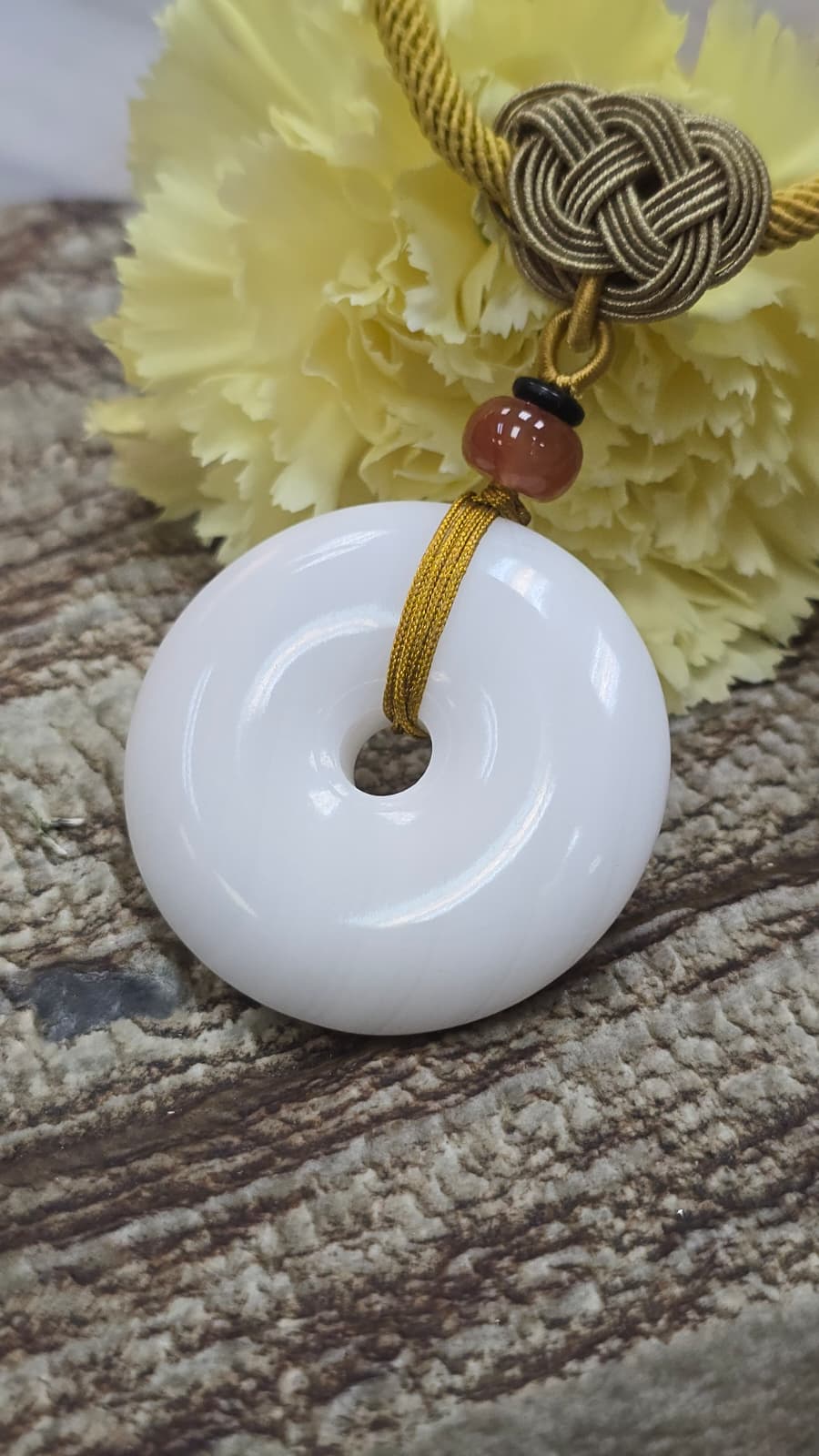 硨磲平安扣頸繩