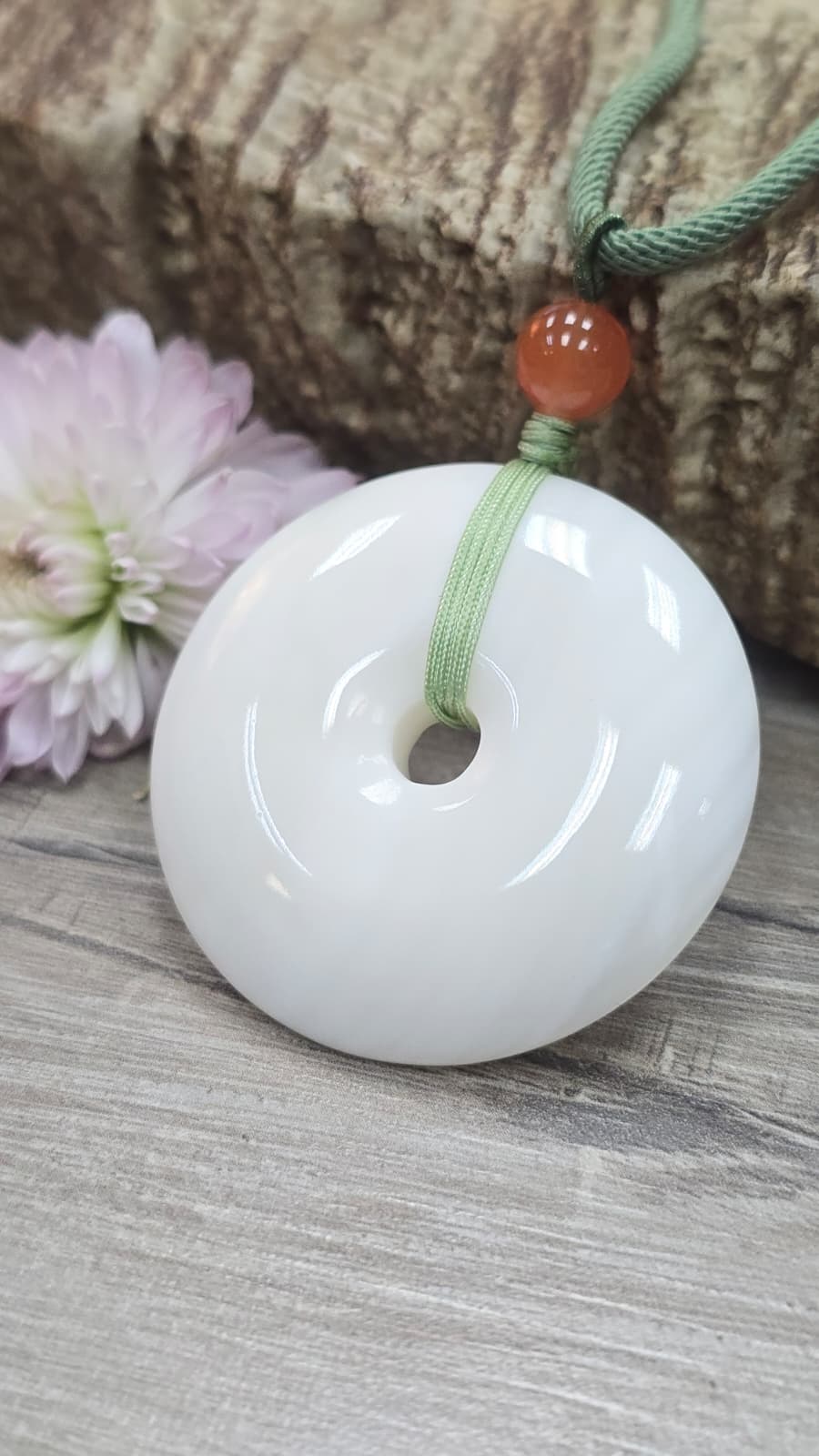 硨磲平安扣頸繩