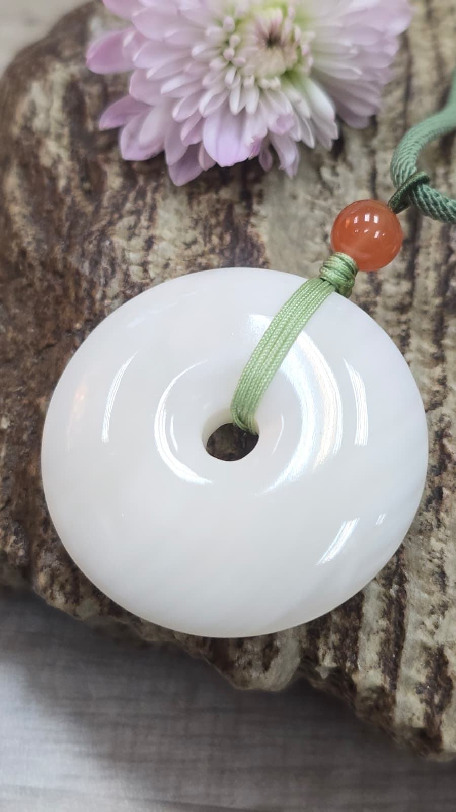 硨磲平安扣頸繩