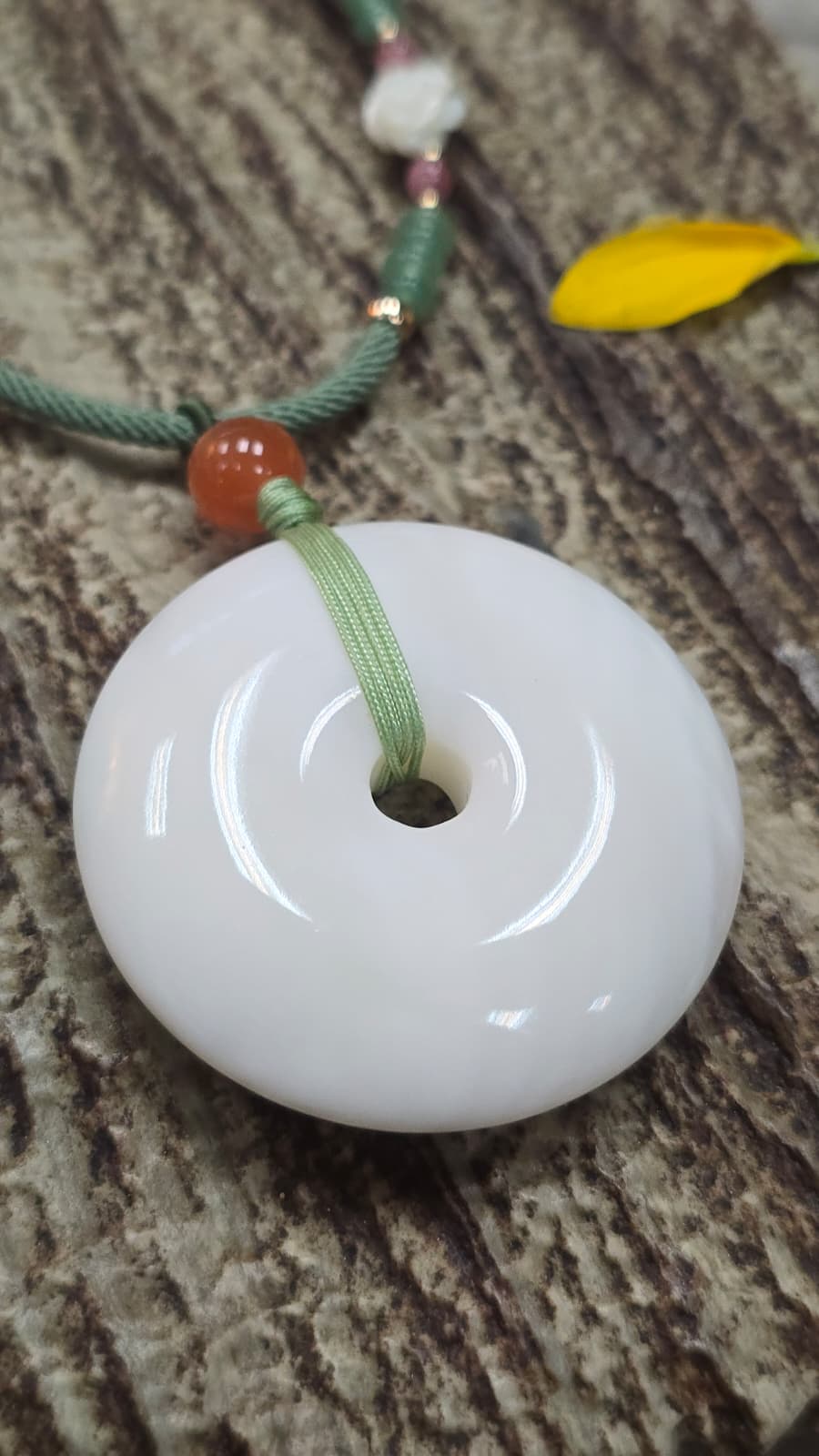 硨磲平安扣頸繩