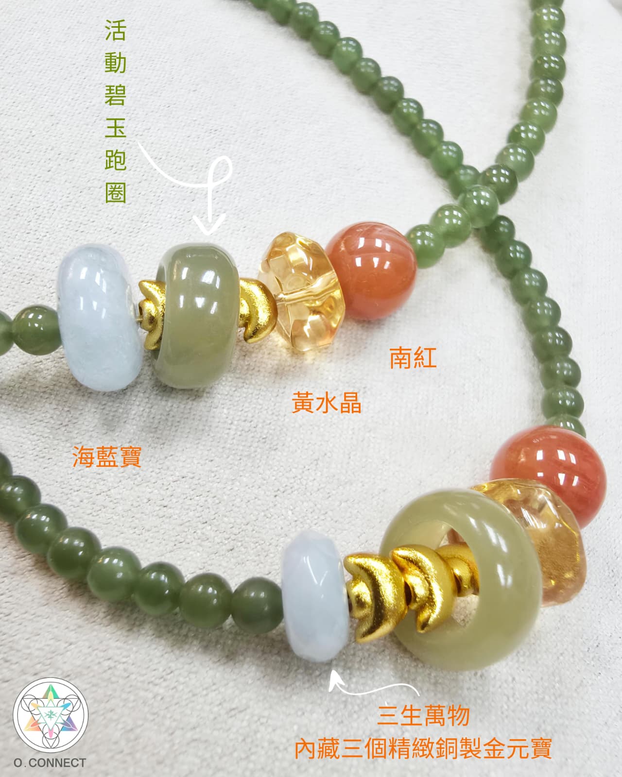 五行運轉乾坤鎖骨鏈
