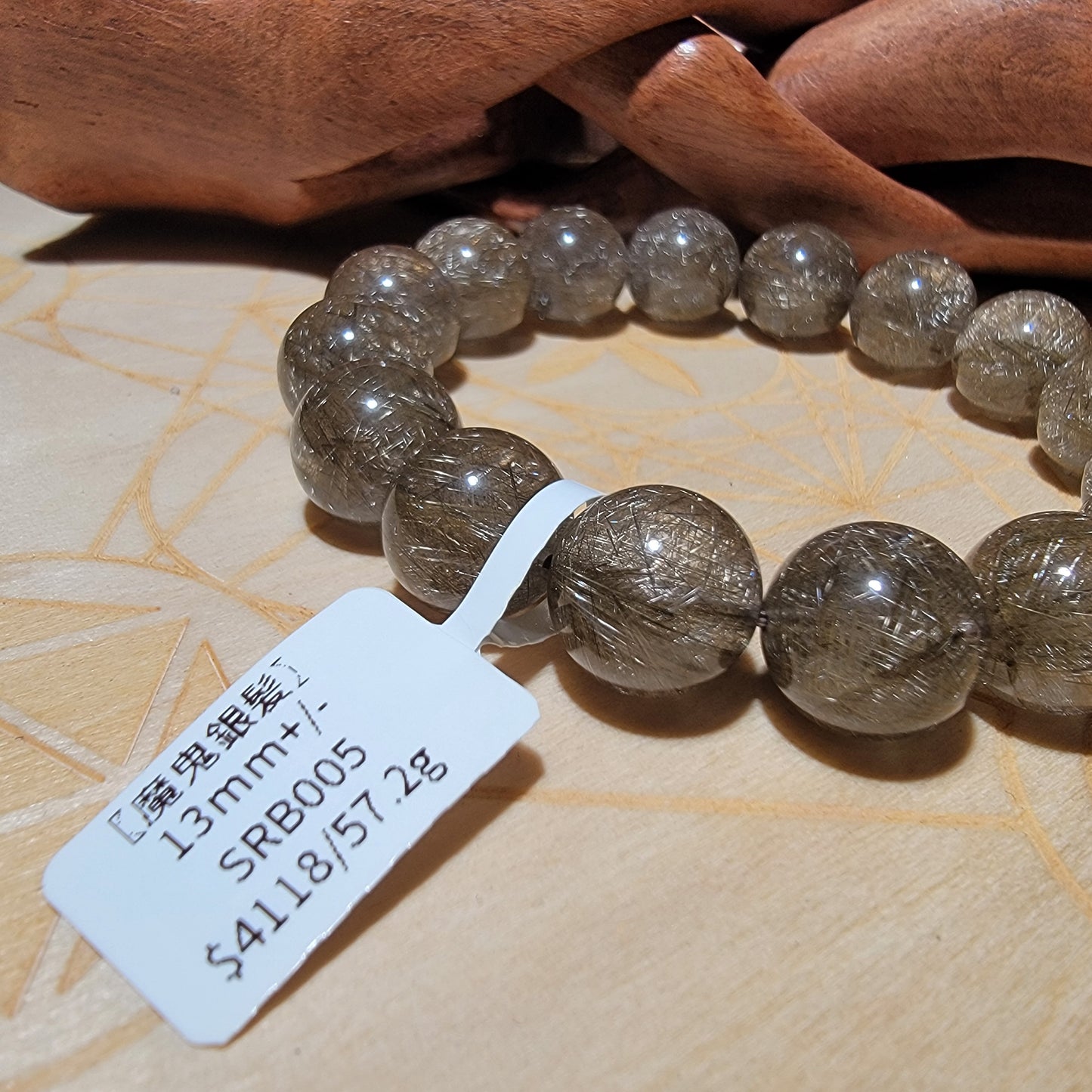 魔鬼銀髮晶手串