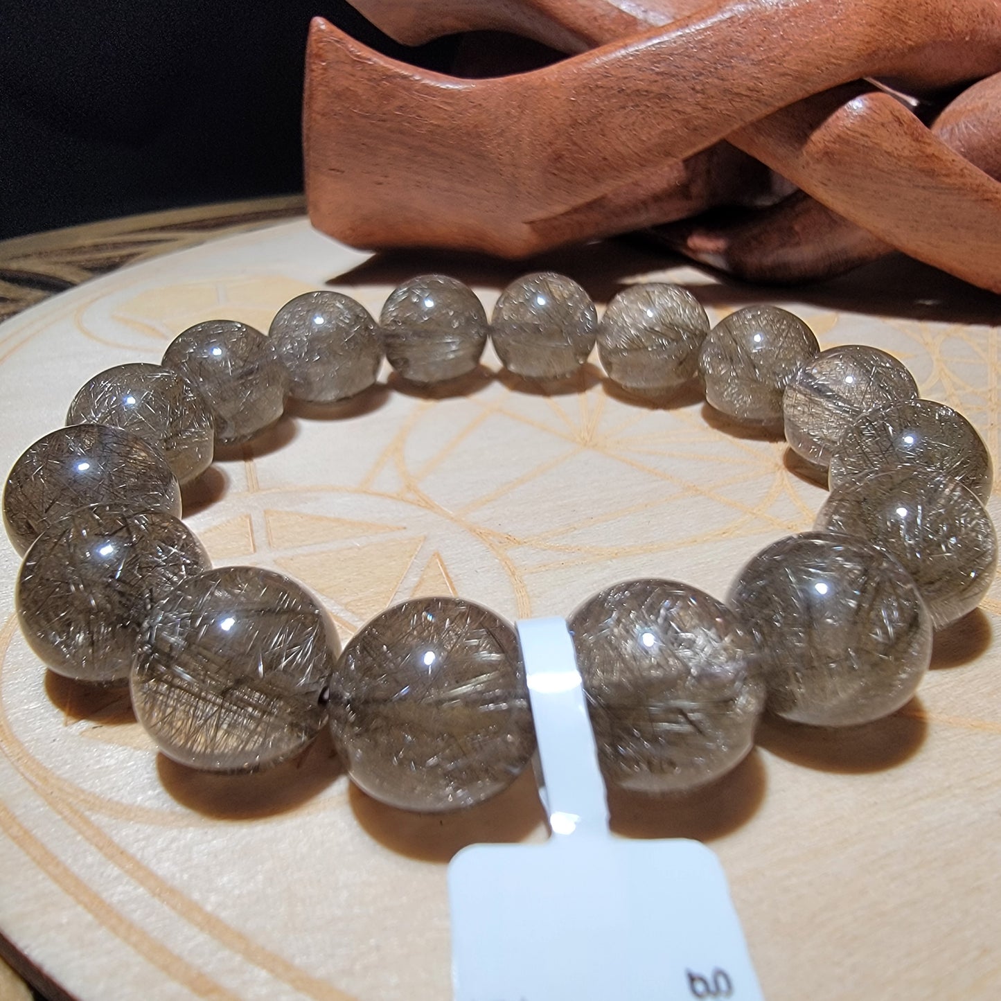 魔鬼銀髮晶手串